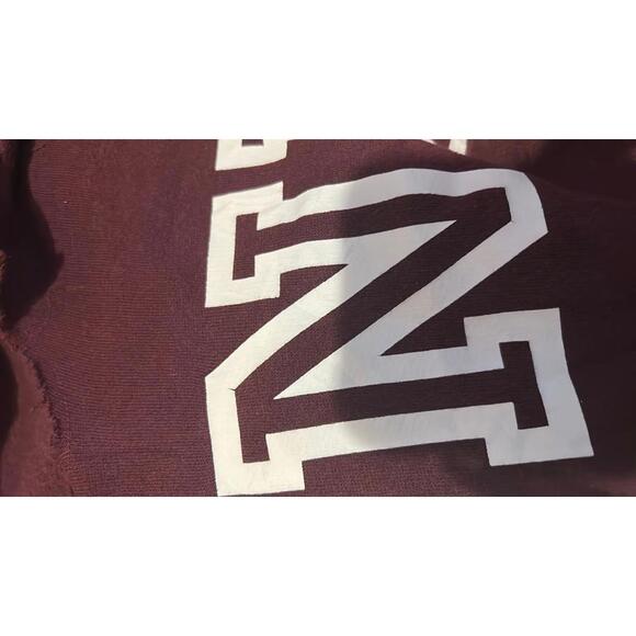 Pink Victoria Secret Burgundy Long Sleeve Sweatshirt - Picture 8 of 8